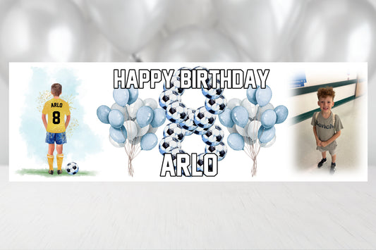 Football Birthday banner