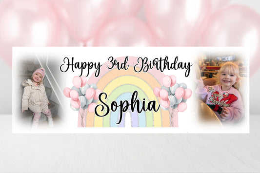 Rainbow Birthday banner