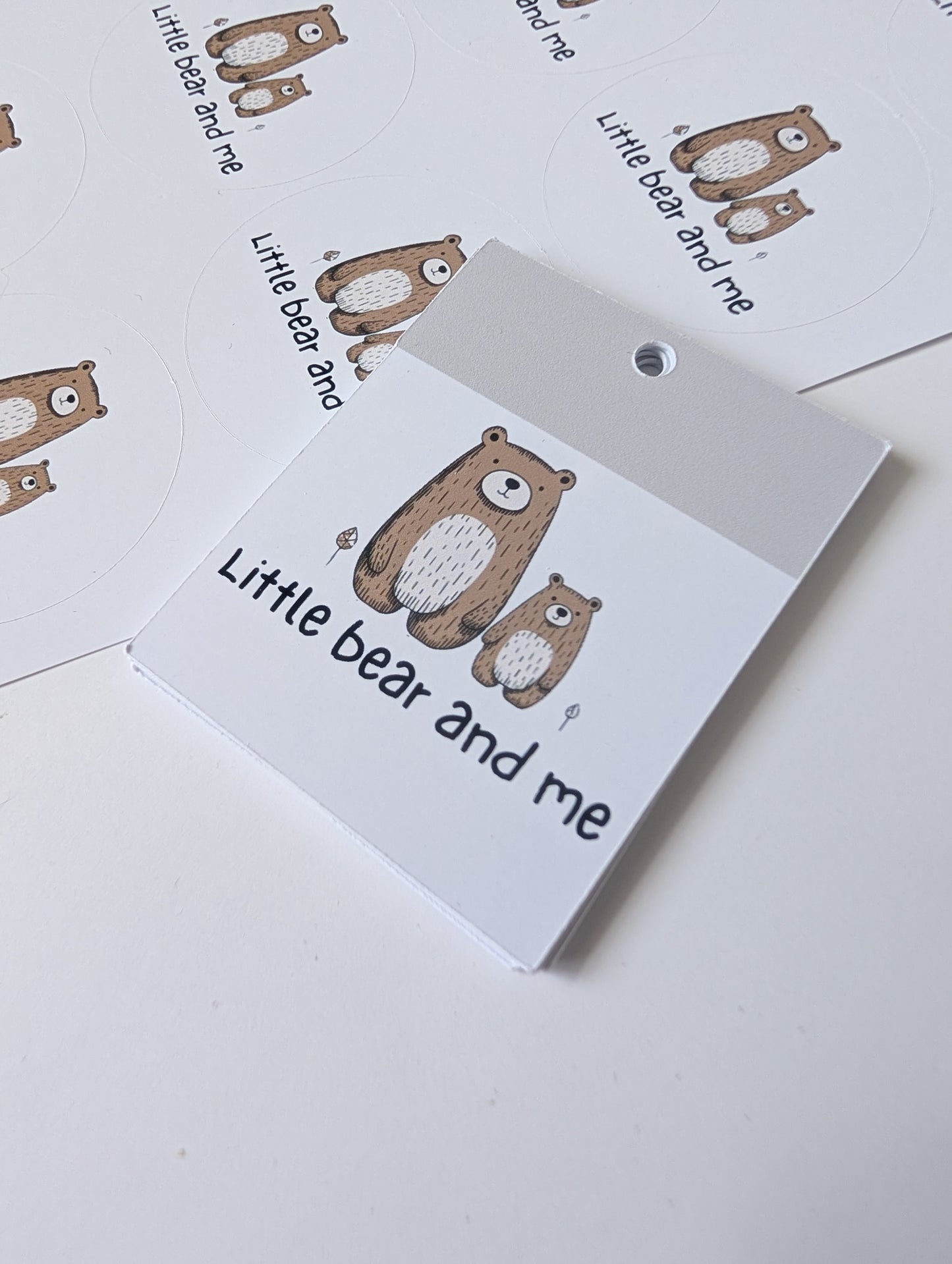 Small logo swing tags