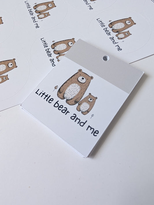Small logo swing tags