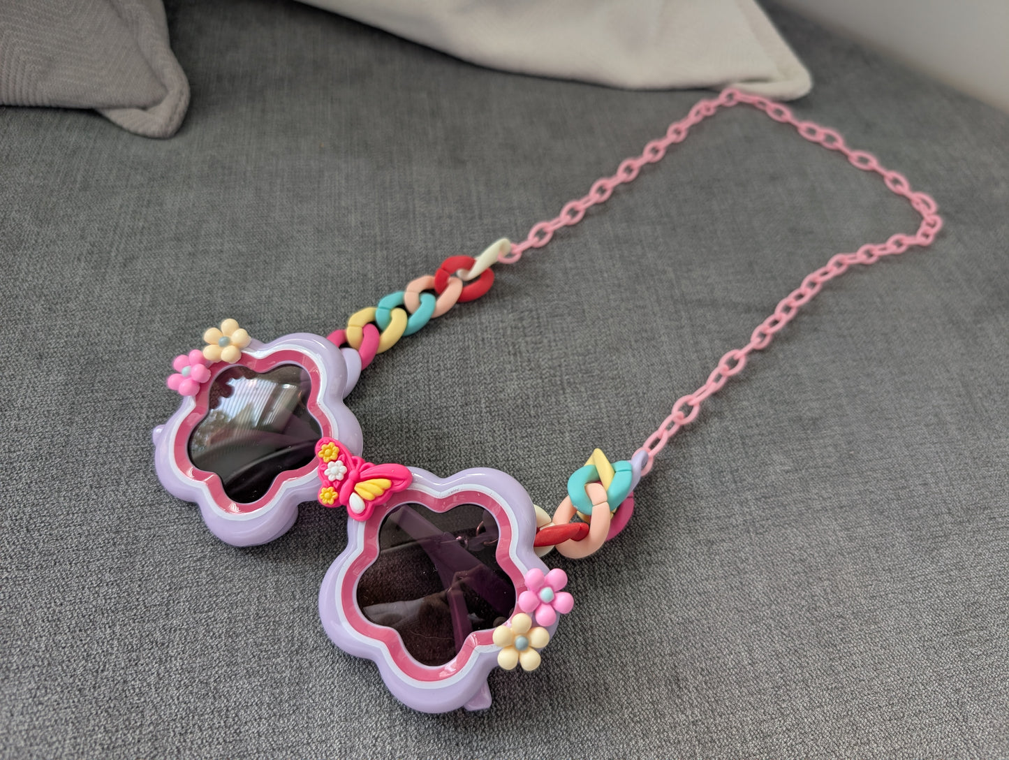 Sunglasses and chain
