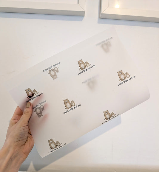 A3 Logo packaging paper - Translucent