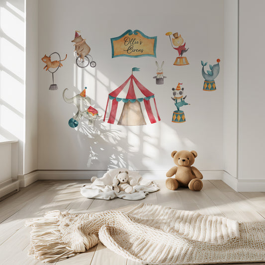 Circus wall decals