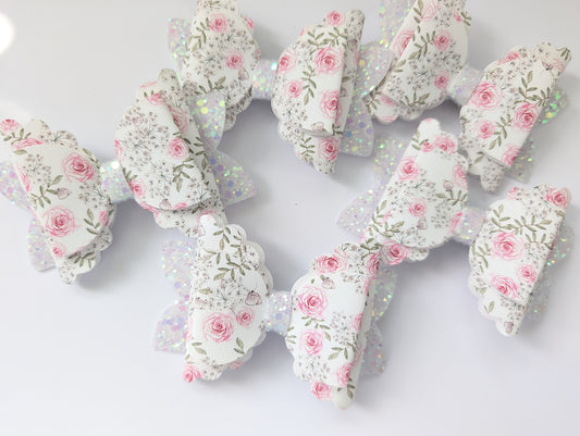 Triple floral bow