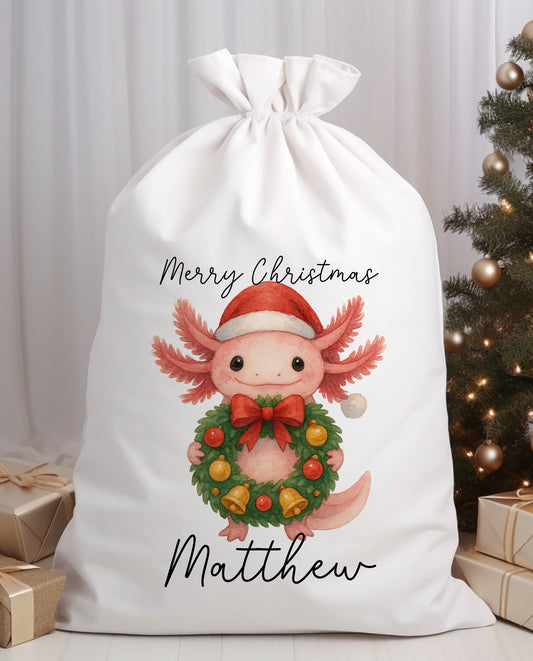 Personalised Axolotl sack