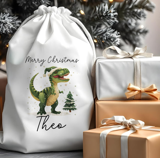 Personalised dinosaur sack