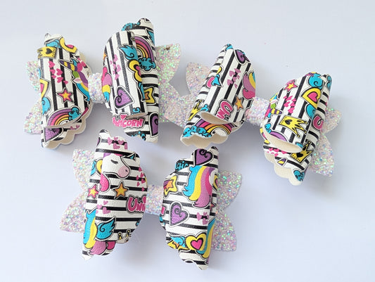 Retro unicorn bow