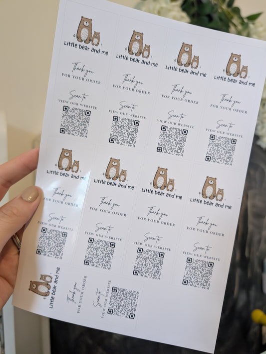 Box seal stickers